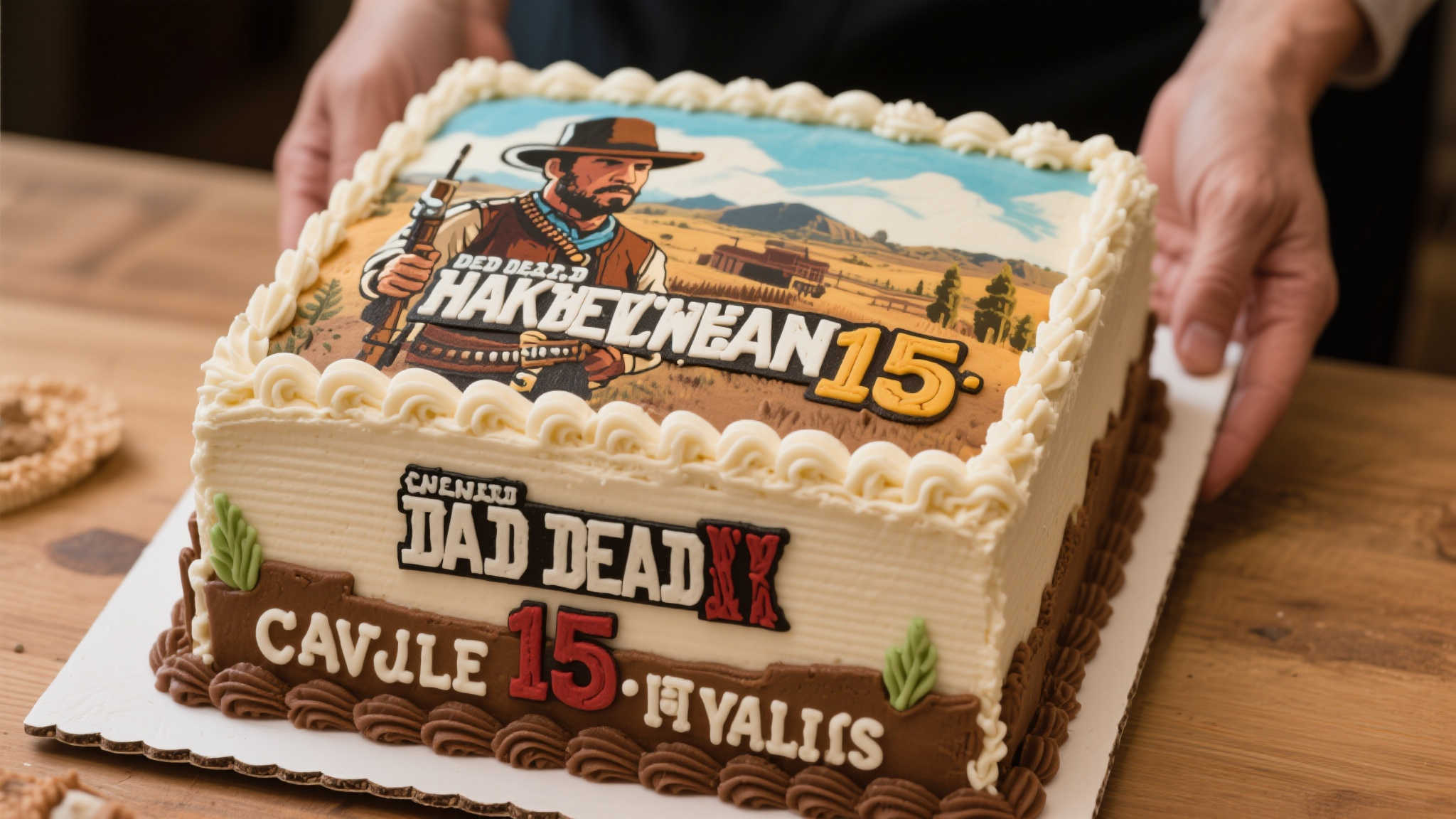 《荒野大镖客》15周年庆:粉丝献上精致蛋糕致敬经典 引言:一枚蛋糕背后的游戏情怀
时光荏苒