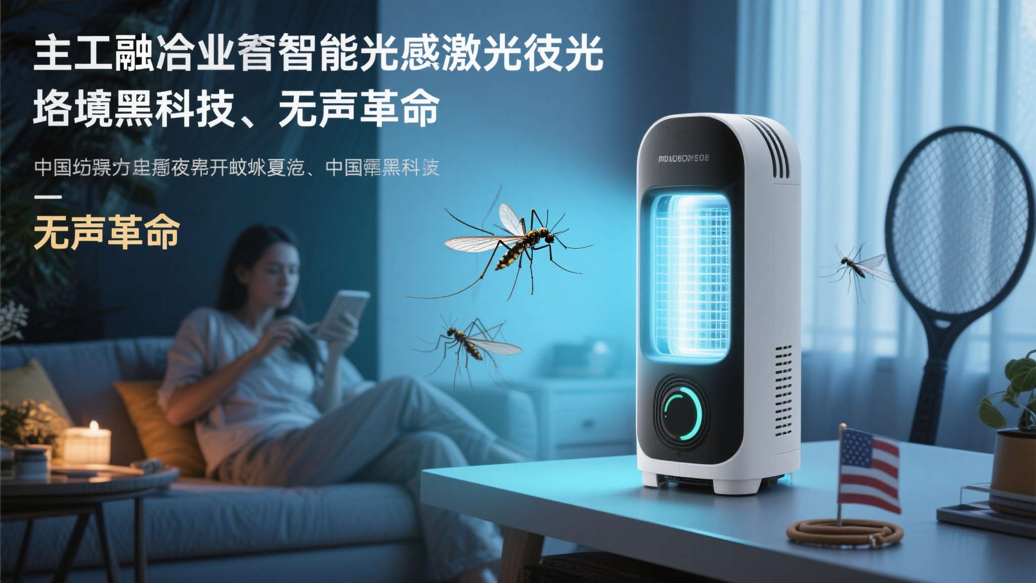 当大多数人还在用蚊香、电蚊拍对付夏夜的蚊虫骚扰时，一项融合了人工智能与激光技术的